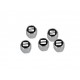 Jeu de 5 bouchons valves de roues SEAT