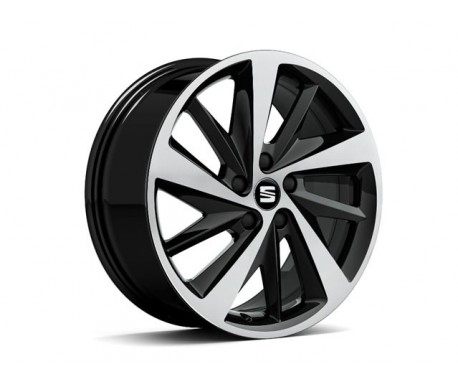 Jante alu 18"  couleur diamantée noire