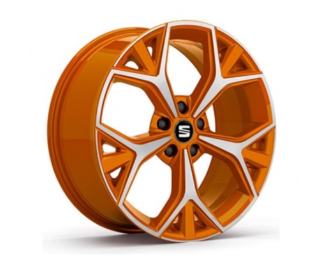 Jante alu 19" ANETO Diamantée Orange Samoa