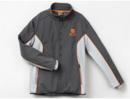 Vestes softshell Gris atome / Orange cup racer