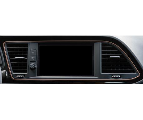 Entourage cuivre infodivertissement Leon Cupra R