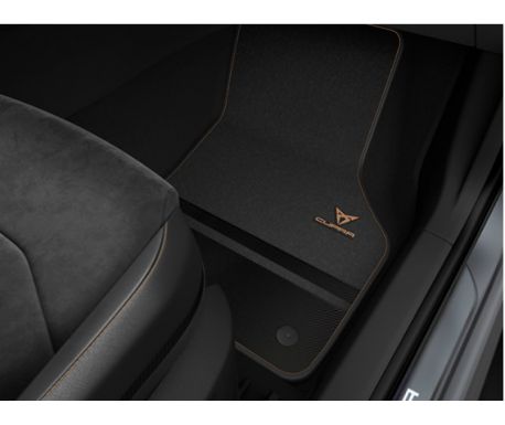 Tapis aspect fibre de carbone Cupra Ateca